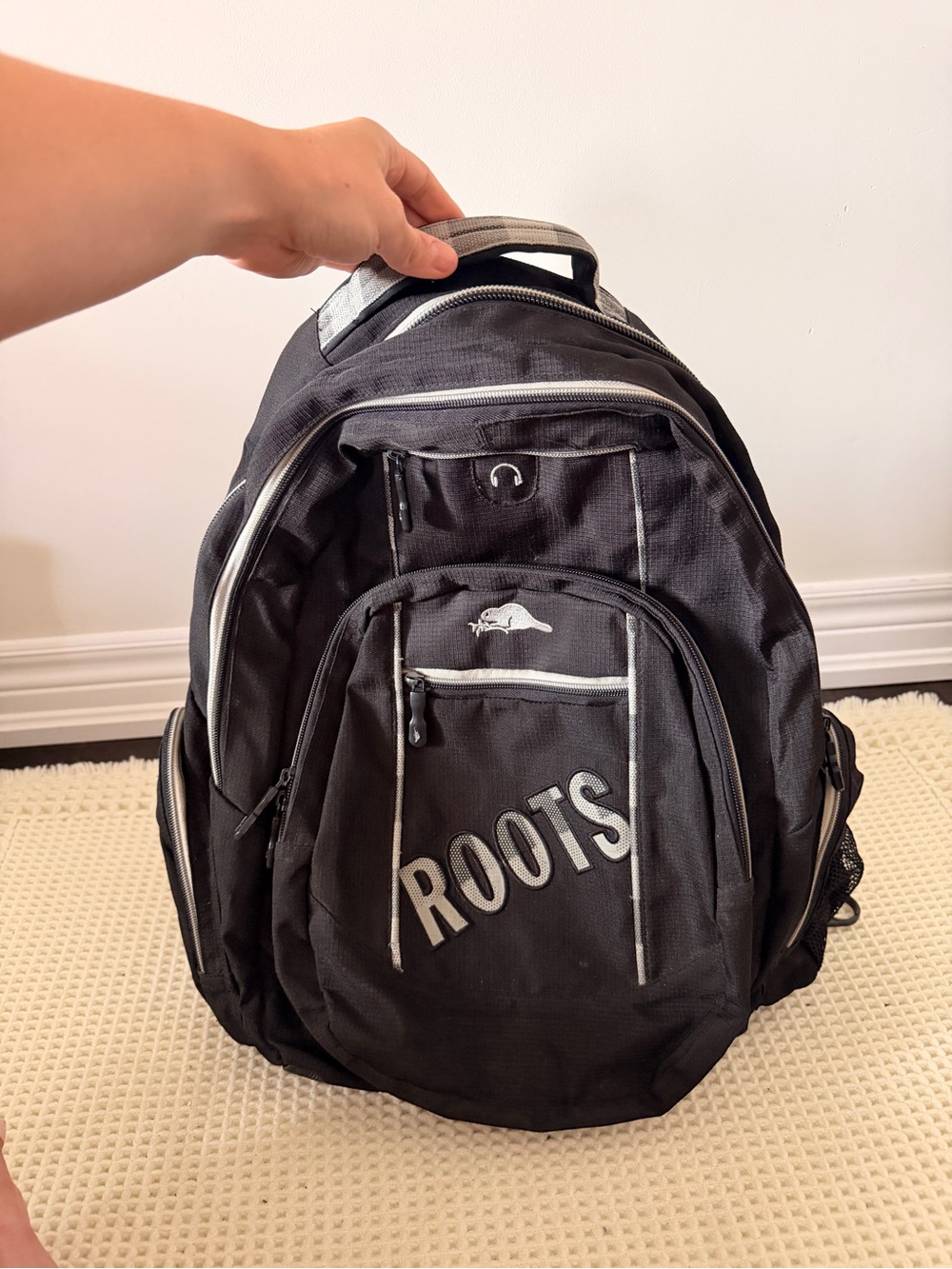Roots Men's Black Backpack